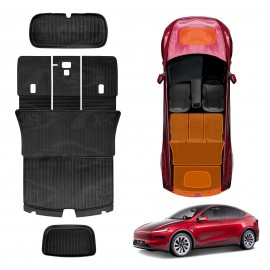 2-In-1 Boot Liners for Tesla Model Y Juniper 2025-Onwards All Weather Front Toolbox Cargo Car Trunk Interior Cover