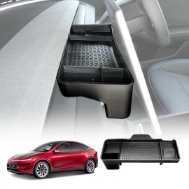Center Screen Console Dash Tray for Tesla Model Y Juniper 2025-Onwards Organizer Hidden Storage Car Tissue Sunglasses Holder