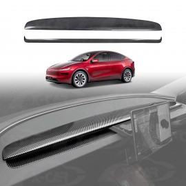 Dashboard Cover Trim Set for Tesla Model Y L 6-Seat 2026-Onwards Carbon Fiber Style Dash Wrap Cap Panel Interior Accessories