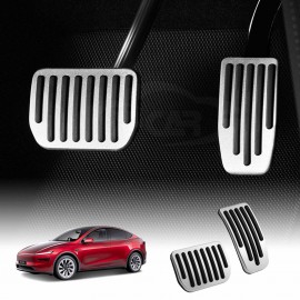 Performance Foot Pedals Pads Cover For Tesla Model Y L 6-Seat 2026-Onwards Aluminum Anti-Slip Accelerator Brake Accessories