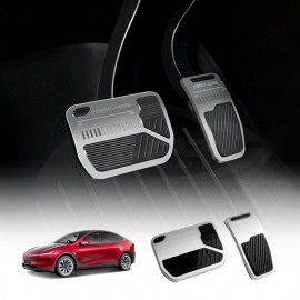 Performance Foot Pedals Pads Cover for Tesla Model Y L 6-Seat 2026-Onwards Aluminum Non-Slip Anti-Slip Accelerator Brake Accessories