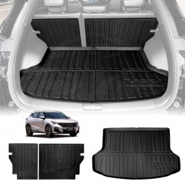 Boot Liner Set for GAC EMZOOM 2025-Onwards Upper Level Floor All Weather Heavy Duty Car Trunk Cargo Kick Mats Back Seat Protector