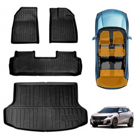 3D Floor Mats Boot Liner Set for GAC EMZOOM 2025-Onwards Upper Boot Level All Weather Heavy Duty Cargo Car Trunk Luggage Tray