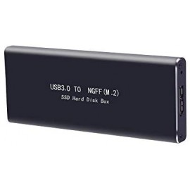 M.2 SATA SSD to USB 3.0 External SSD Reader Converter Adapter Enclosure with UASP, Support NGFF M.2 2280 2260 2242 2230 SSD with Key B/Key B+M