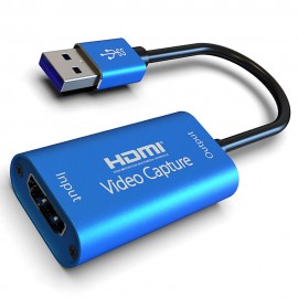 HDMI to USB3.0 Video Capture Card 4K/1080P 60fps Portable Video Converter for Game Streaming Live Broadcasts Video Recording