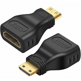 Mini HDMI Male to HDMI Female Connector Adapter Converter for Camera Camcorder DSLR Tablet