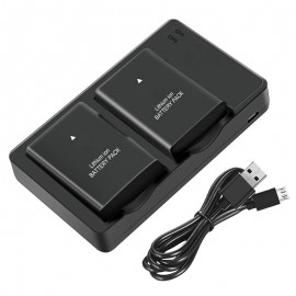 2 Rechargeable Battery and External USB Dual Battery Charger for Nikon Coolpix P7000 Camera