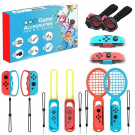 10in1 Party Pack Nintendo Switch Sports Accessories Bundle For Switch Joy-con Controller Skyward Sword Bowling Tennis Chambara Soccor Zumba Dance