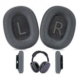 Grey Replacement Ear Pads Cushions Memory Foam with Protein Leather Magnetic for AirPods Max Headphone