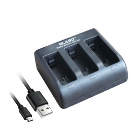 USB Triple Power Charger for GoPro Hero 8 Camera Battery