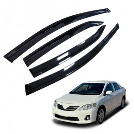 Weathershields for Toyota Corolla Sedan 2007-2013 Car Weather Shields Wind Deflectors Window Sun Visor 4-Piece Set