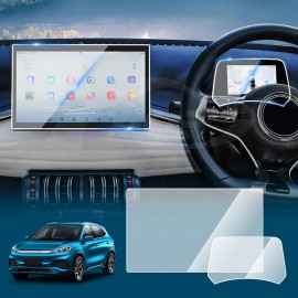 12.8-inch Tempered Glass Dash Center Console Screen Protector for BYD Atto 3 2022-2025 Touchscreen Anti-Scratch Cover Accessories