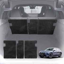 Back Seat Protector for BMW iX 2022-Onwards All Weather Heavy Duty Car Seat Kick Mats Cover Accessories