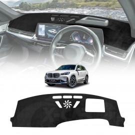 Dash Mat for BMW iX1 2023-Onwards with HUD Non-Slip Microfiber Pad Cover Interior Accessories 