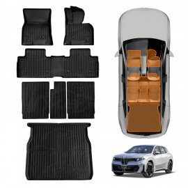 3D Floor Mats Boot Liner Set for BMW iX3 NA5 Series 2026-Onwards All Weather Heavy Duty Cargo Kick Back Seat Protector Cover
