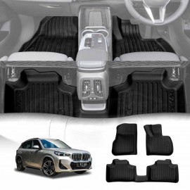 3D Floor Mats for BMW X1 U11 Series 2022-Onwards Heavy Duty All Weather Car Mats Carpet Liner Set Car Accessories