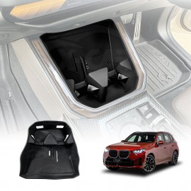 Wireless Charging Tray with Cup Holder for BMW X3 G45 2024-Onwards Centre Console Storage Organizer Phone Pad Interior Accessories
