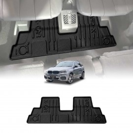 3D Third Row Seat Floor Mat for BMW X5 F15 Series 2013-2018 Heavy Duty All Weather Car Waterproof Interior Protection Liner