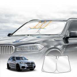WindScreen Sun Shade for BMW X5 SUV 2014 2015 2016 2017 2018 Blocks UV Rays Sun Visor Protector Foldable Sunshade