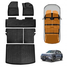 3D Floor Mats Boot Liner Set for BYD Atto 2 Atto2 2025-Onwards All Weather Heavy Duty Cargo Kick Back Seat Protector Cover