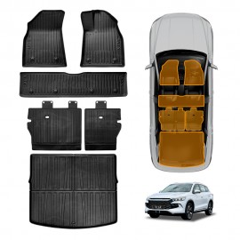 3D Floor Mats Boot Liner Set for BYD Sealion 5 Sealion5 2026-Onwards All Weather Heavy Duty Cargo Kick Back Seat Protector Cover