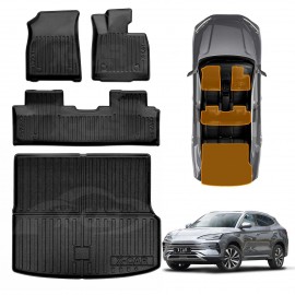 3D Floor Mats Boot Liner for BYD SEALION 6 SEALION6 2024-Onwards All Weather Heavy Duty Cargo Car Trunk Luggage Tray