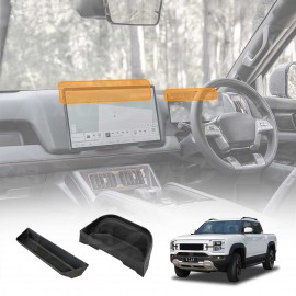 Car Screen Storage Box Set for BYD Shark 6 Shark6 2024-Onwards Behind Steering Wheel & Centre Console Tray Organiser Accessories