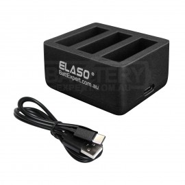 External USB Triple Battery Charger for DJI Osmo Action Camera