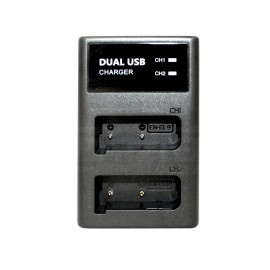 External USB Dual Battery Charger for Nikon EN-EL9a Camera Camcorder
