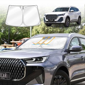 WindScreen Sun Shade for Chery Tiggo 7 Pro 2023-Onwards Blocks UV Rays Foldable Custom Wind Screen Sun Visor Protector
