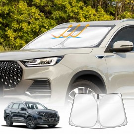 WindScreen Sun Shade for Chery Tiggo 8 Pro Max 2024-Onwards Blocks UV Rays Foldable Custom Wind Screen Sun Visor Protector