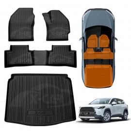 3D Floor Mats Boot Liner for Toyota Corolla Cross 2022-Onwards All Weather Heavy Duty Cargo Car Trunk Luggage Tray