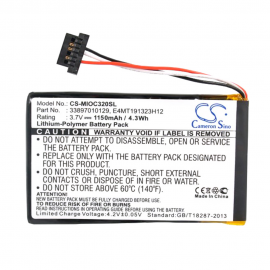 MITAC Mio C320 GPS Navigation Replacement Battery
