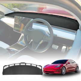 Luxury 3D Dash Mat Pad Cover Non-Slip for Tesla Model 3 2017-2023
