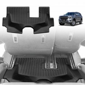 Third Row Floor Mat for Ford Everest 2022-Onwards All Weather Heavy Duty TPE Cargo Car Trunk Luggage Tray