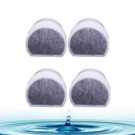 Replacement Charcoal Filters 4 Packs for PetSafe Drinkwell Avalon,Pagoda,Sedona,1.8 3.7 7.5 Litre,Butterfly,Stainless 360,Streamside,Seaside Stainless Pet Water Fountain