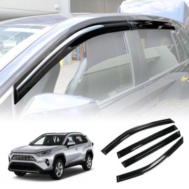 Weathershields for Toyota Rav4 RAV 4 2019-2024 Car Weather Shields Wind Deflectors Window Sun Visor 4-Piece Set
