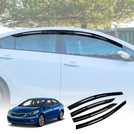 Weathershields for Kia Cerato Sedan 2013-2018 Car Weather Shields Wind Deflectors Window Sun Visor 4-Piece Set