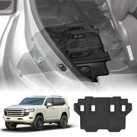 Floor Liner Third Row Seat for Toyota Landcruiser 300 LC300 2021-2025 3D Heavy Duty All Weather Car Mat 