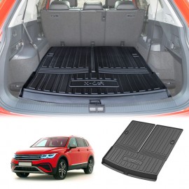 Boot Liner for Volkswagen VW Tiguan Allspace 7-Seater 2018-2023 Heavy Duty Cargo Trunk Mat Luggage Tray