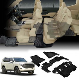 3D Heavy Duty All Weather Car Mat Floor Liner Full Set for Toyota Landcruiser 300 LC300 2021-2025