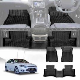 3D Floor Mats for Ford Falcon FG FGX Sedan 2008-2016 Heavy Duty All Weather Car Carpet Liner Set Accessories