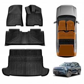 3D Floor Mats Boot Liner Set for Aion AION V 2025-Onwards All Weather Heavy Duty Cargo Car Trunk Luggage Tray