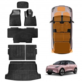 Floor Mats Boot Liner Set for Geely EX2 EX 2 Hatch 2026-Onwards All Weather Heavy Duty Car Front Cargo Kick Back Seat Protector Cover