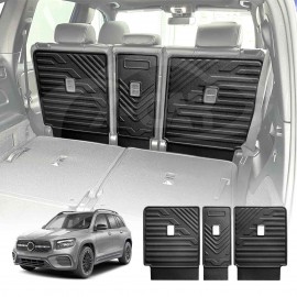 3D All Weather Back Seat Protector for Mercedes-Benz GLB Class 2020-2024 Heavy Duty Car Seats Kick Mats Cover