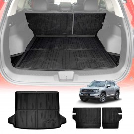 Boot Liner Kick Mats Set for GWM Haval H7 2025-Onwards All Weather Heavy Duty Cargo Car Trunk Back Seat Protector