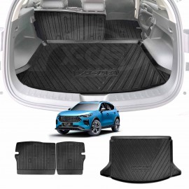 Boot Liner Back Seat Protector for Haval Jolion 2024-Onwards All Weather Heavy Duty Cargo Car Trunk Kick Mats With Lower Boot Level