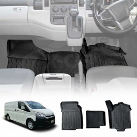 3D Front Floor Mats for Toyota HiAce Van 2019-2025 Heavy Duty All Weather Car Mat Floor Liner