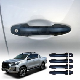 Door Handles Cover for Toyota Hilux 2015-2024 Matt Black protector