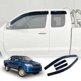 Weathershields for Toyota Hilux SR5 Extra Cab 2005-2015 Car Weather Shields Wind Deflectors Window Sun Visor 4-Piece Set
